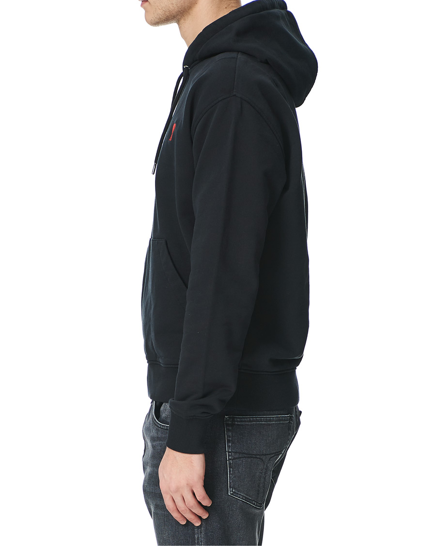 Heren | Truien | AMI | Heart Logo Hoodie Black