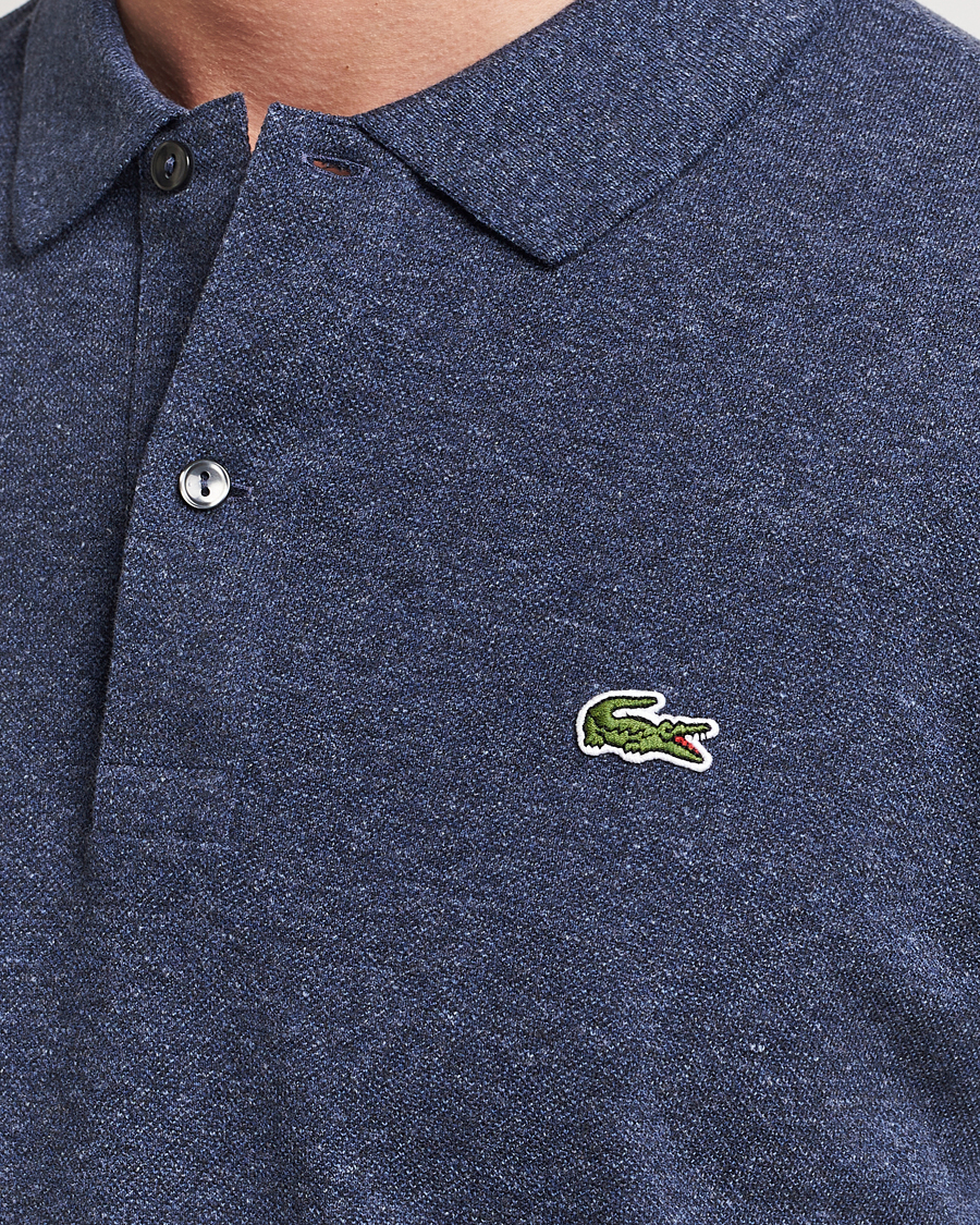 Heren | Polo's | Lacoste | Slim Fit Polo Piké Heather Nebula