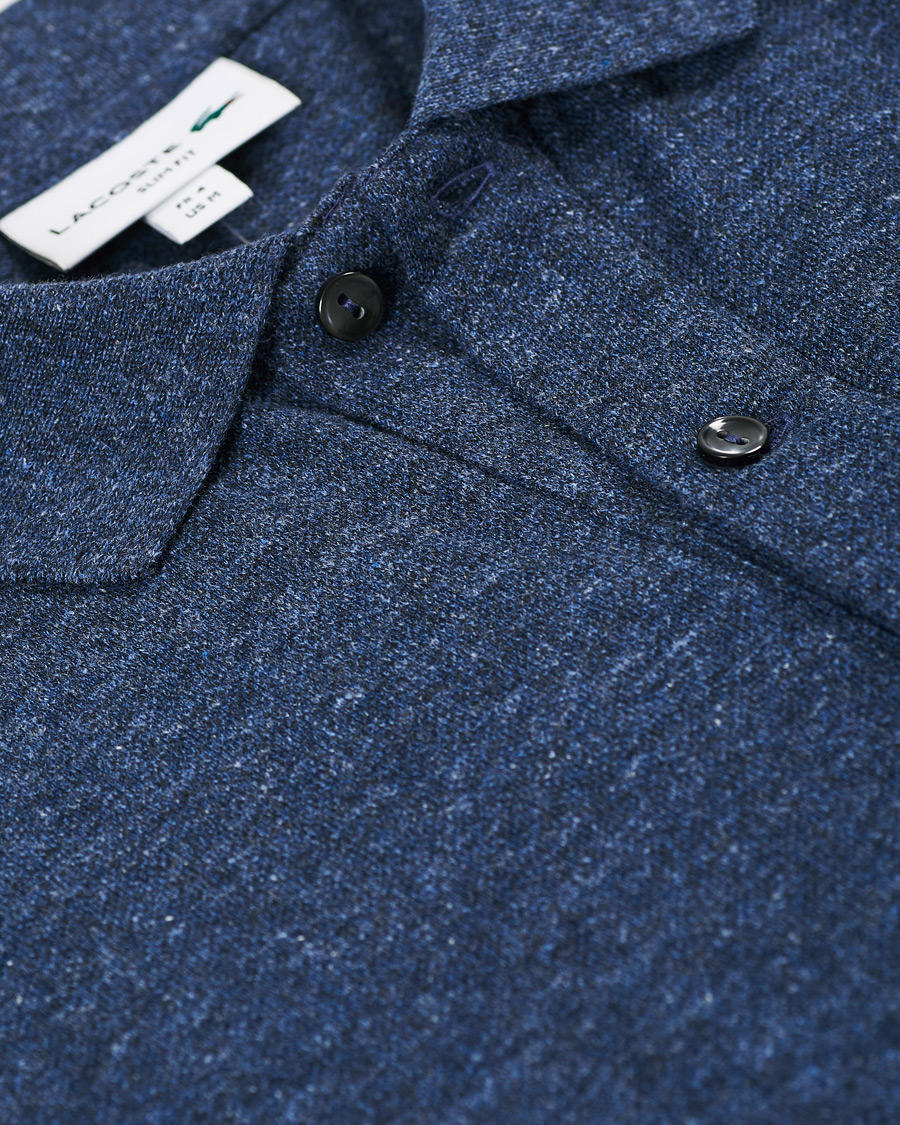Heren | Polo's | Lacoste | Slim Fit Polo Piké Heather Nebula