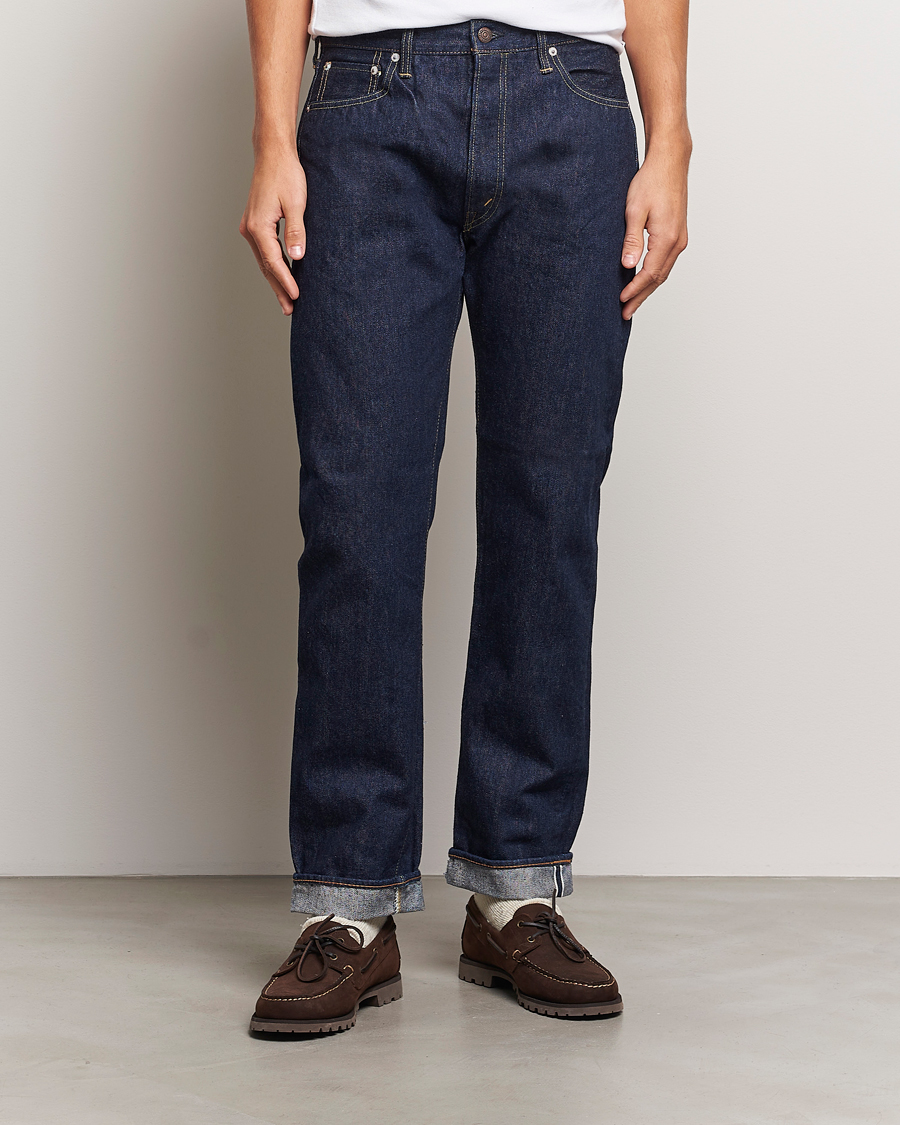 Heren | Blauwe jeans | orSlow | Tapered Fit 107 Selvedge Jeans One Wash