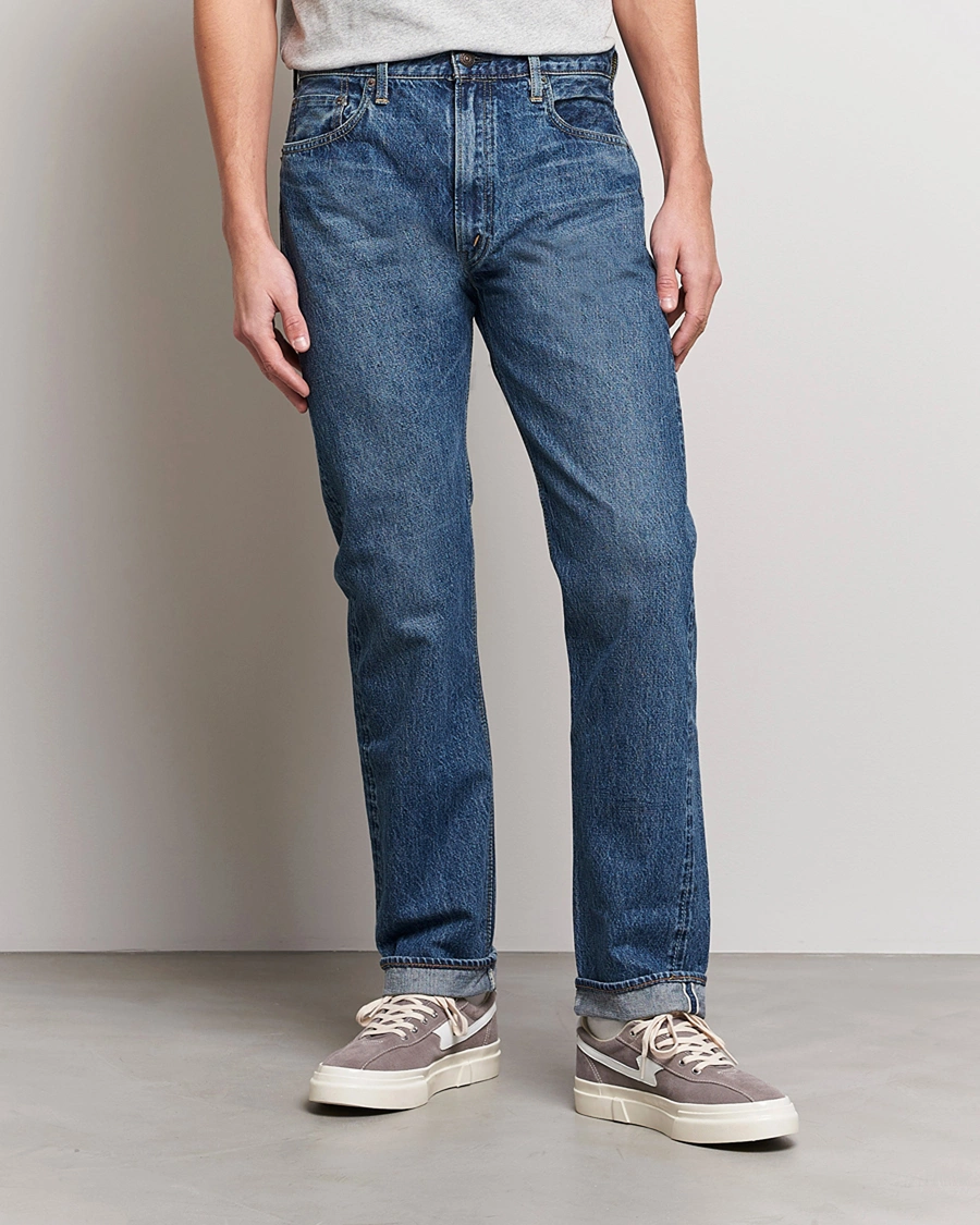 Heren | Straight leg | orSlow | Tapered Fit 107 Selvedge Jeans 2 Year Wash