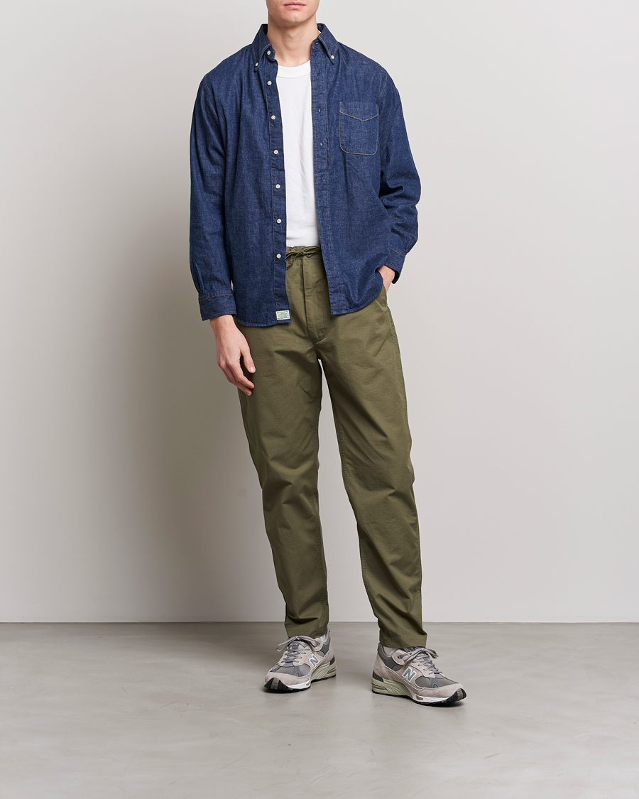 Heren | Broeken | orSlow | New Yorker Pants Army Green