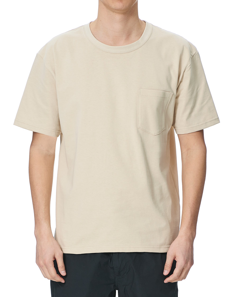 Heren | T-shirts | orSlow | Military Pocket Tee Beige