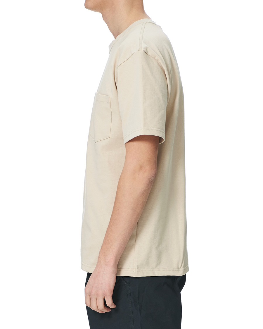 Heren | T-shirts | orSlow | Military Pocket Tee Beige