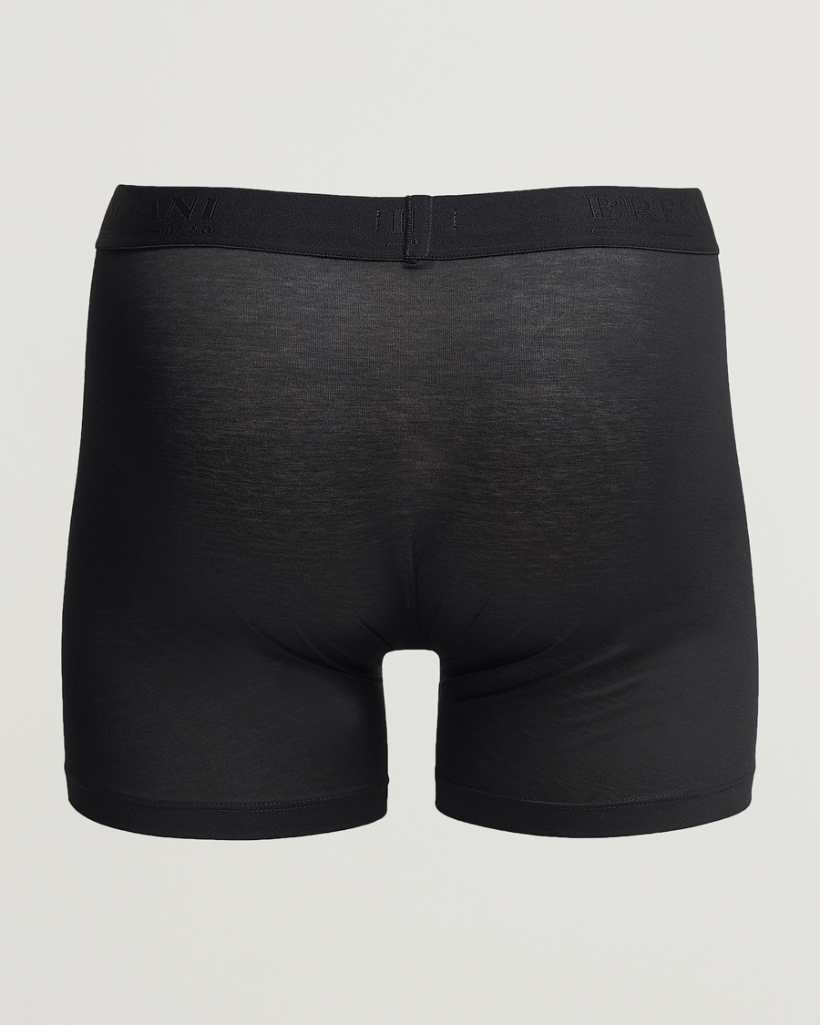 Heren | Boxershorts | Bresciani | Cotton Boxer Trunk Black