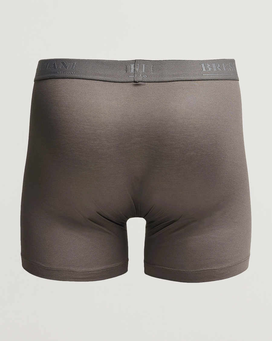 Heren | Zwembroeken | Bresciani | Cotton Boxer Trunk Grey