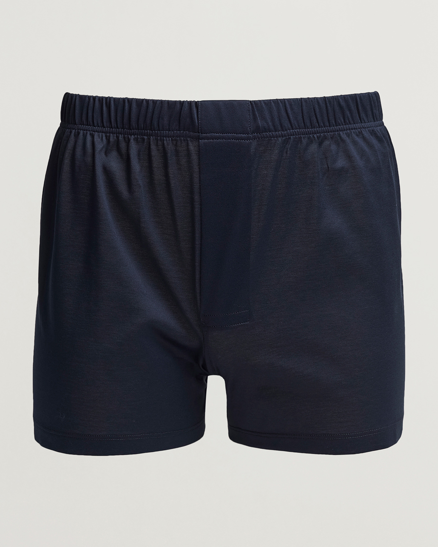 Heren | Ondergoed | Bresciani | Cotton Boxer Brief Navy