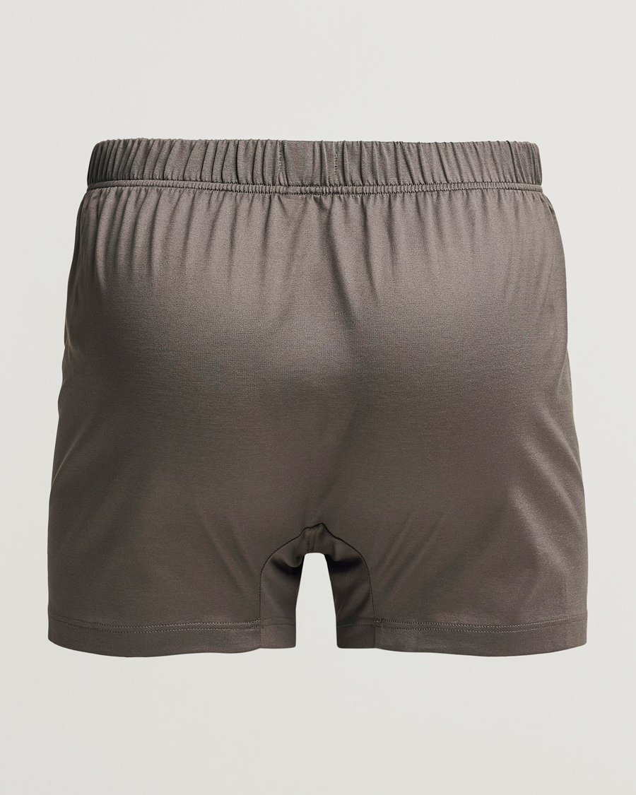 Heren | Italian Department | Bresciani | Cotton Boxer Brief Grey