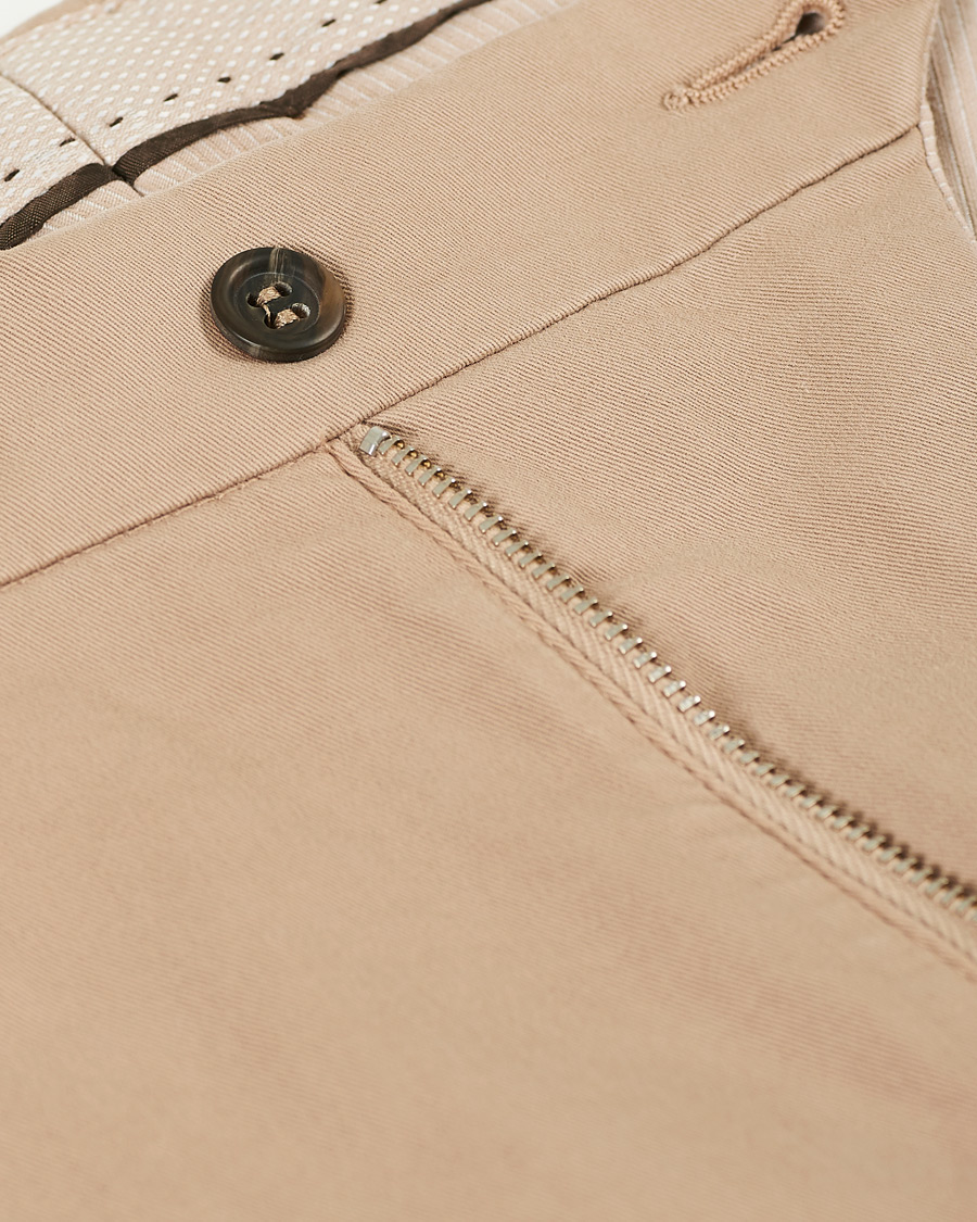 Heren | Broeken | Canali | Cotton Stretch Chinos Beige