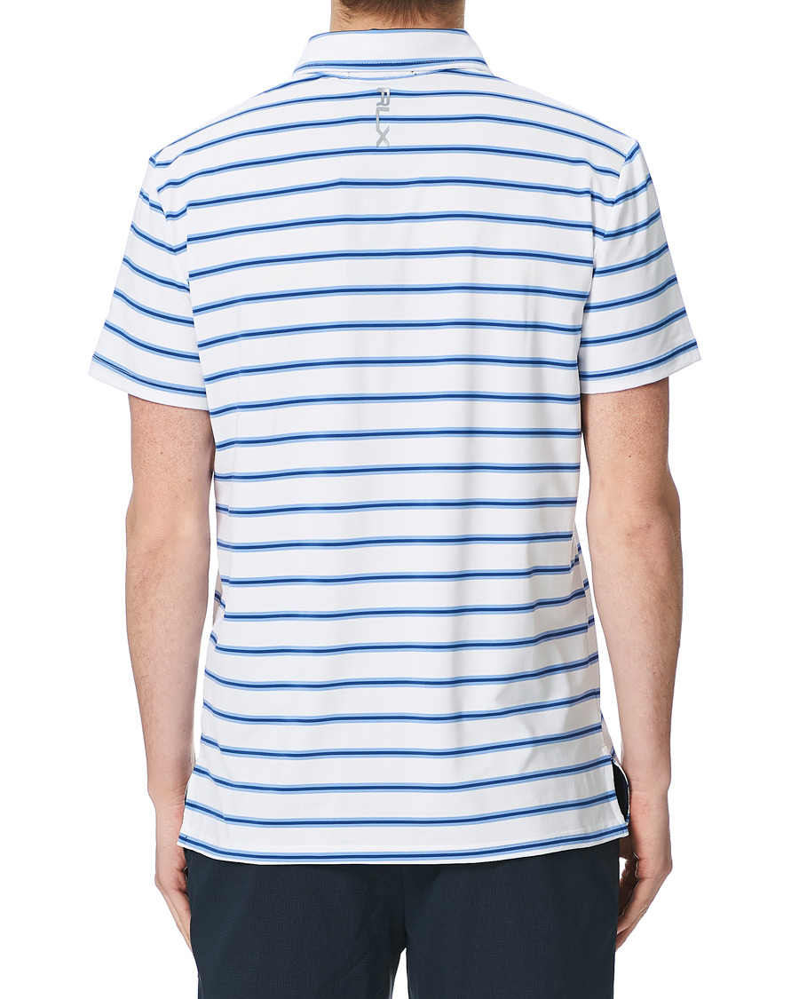Heren | Polo's | RLX Ralph Lauren | Airflow Stripe Polo Pure White/Blue