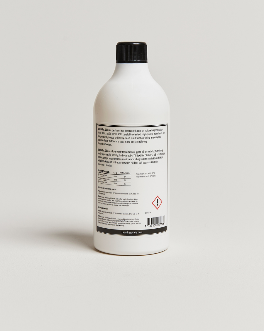 Heren | Wasmiddel en vlekspray | Laundry Society | Natural Wash No. 200 750ml