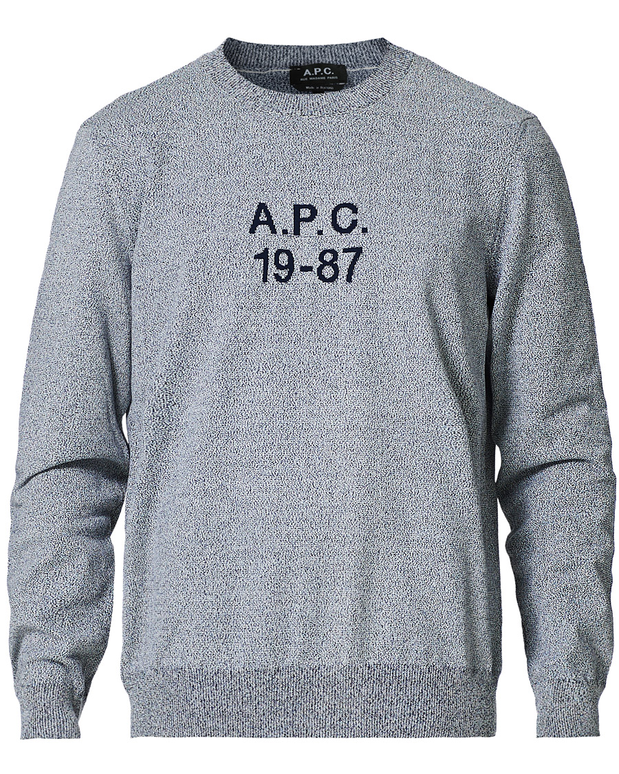 Heren | Truien | A.P.C. | 1987 Pullover Steel Blue