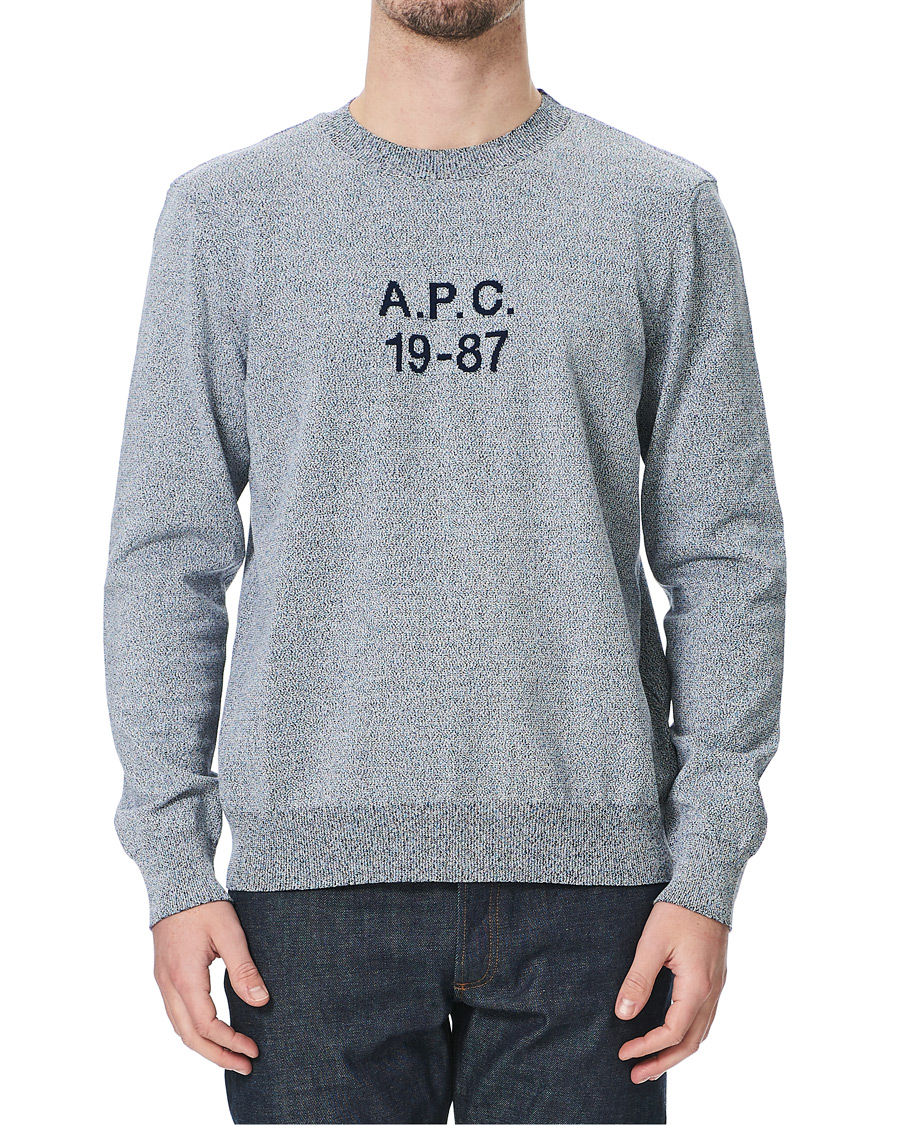 Heren | Truien | A.P.C. | 1987 Pullover Steel Blue