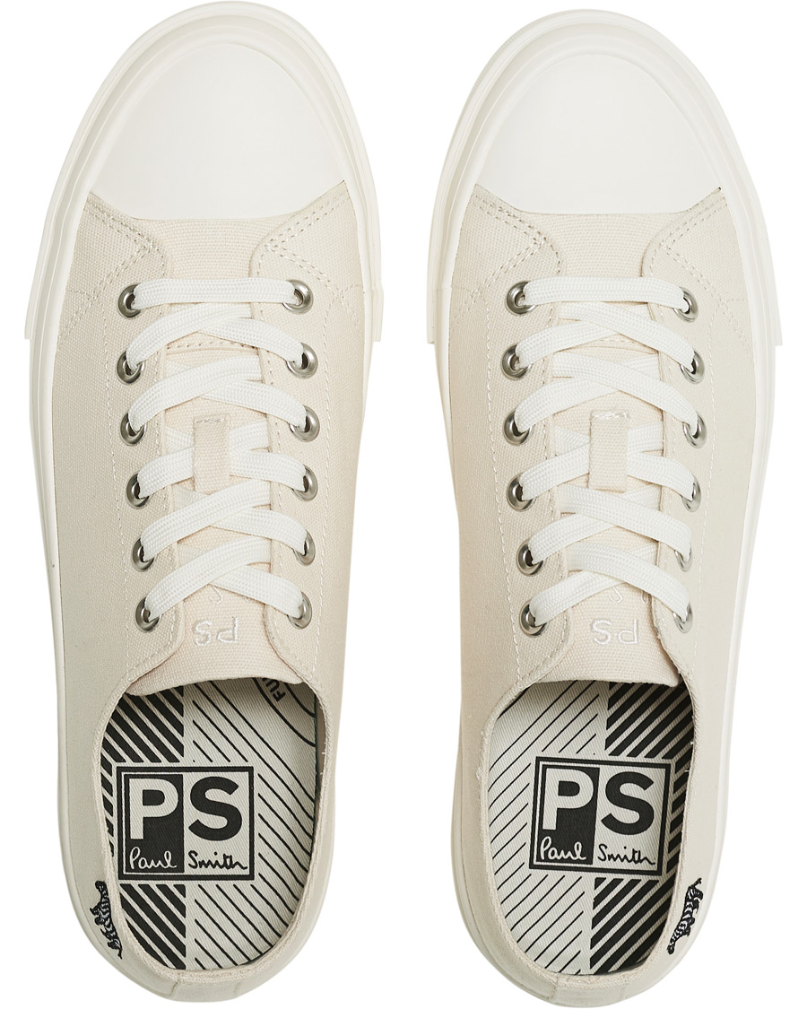 Heren | PS Paul Smith Kinsey Canvas Sneakers White | PS Paul Smith | Kinsey Canvas Sneakers White