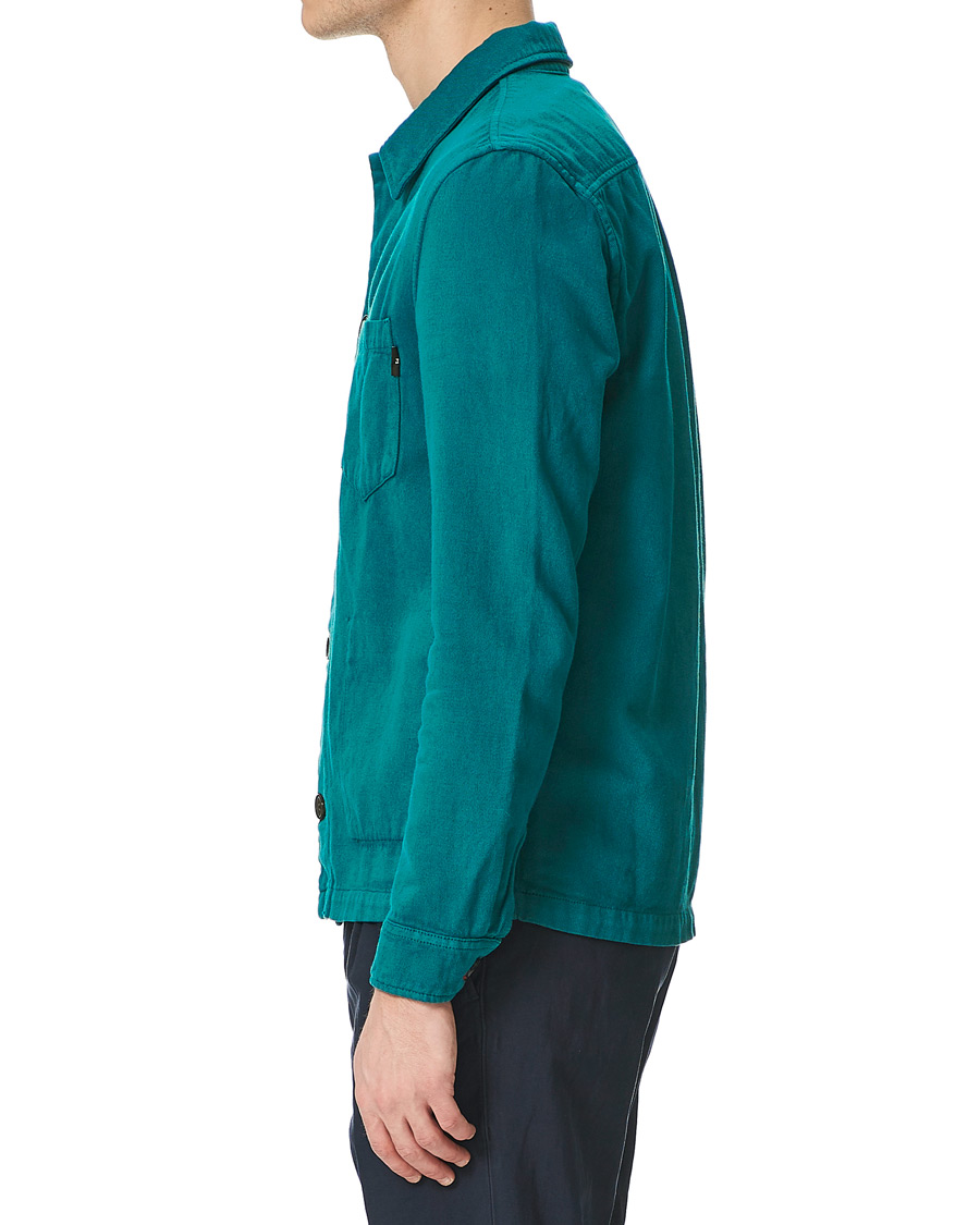 Heren | Overhemden | PS Paul Smith | Cotton/Linen Overshirt Petrol