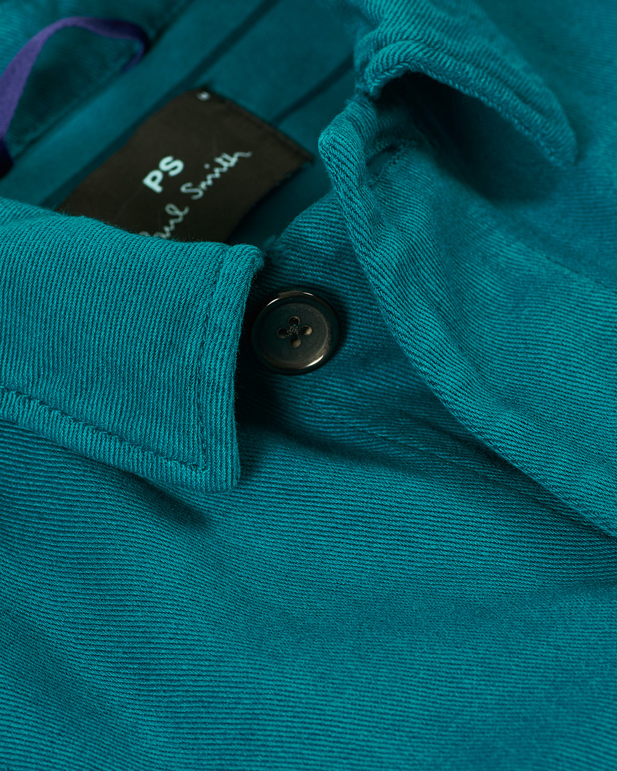 Heren | Overhemden | PS Paul Smith | Cotton/Linen Overshirt Petrol