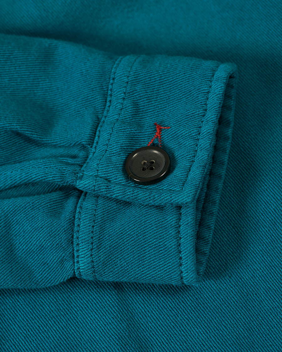 Heren | Overhemden | PS Paul Smith | Cotton/Linen Overshirt Petrol