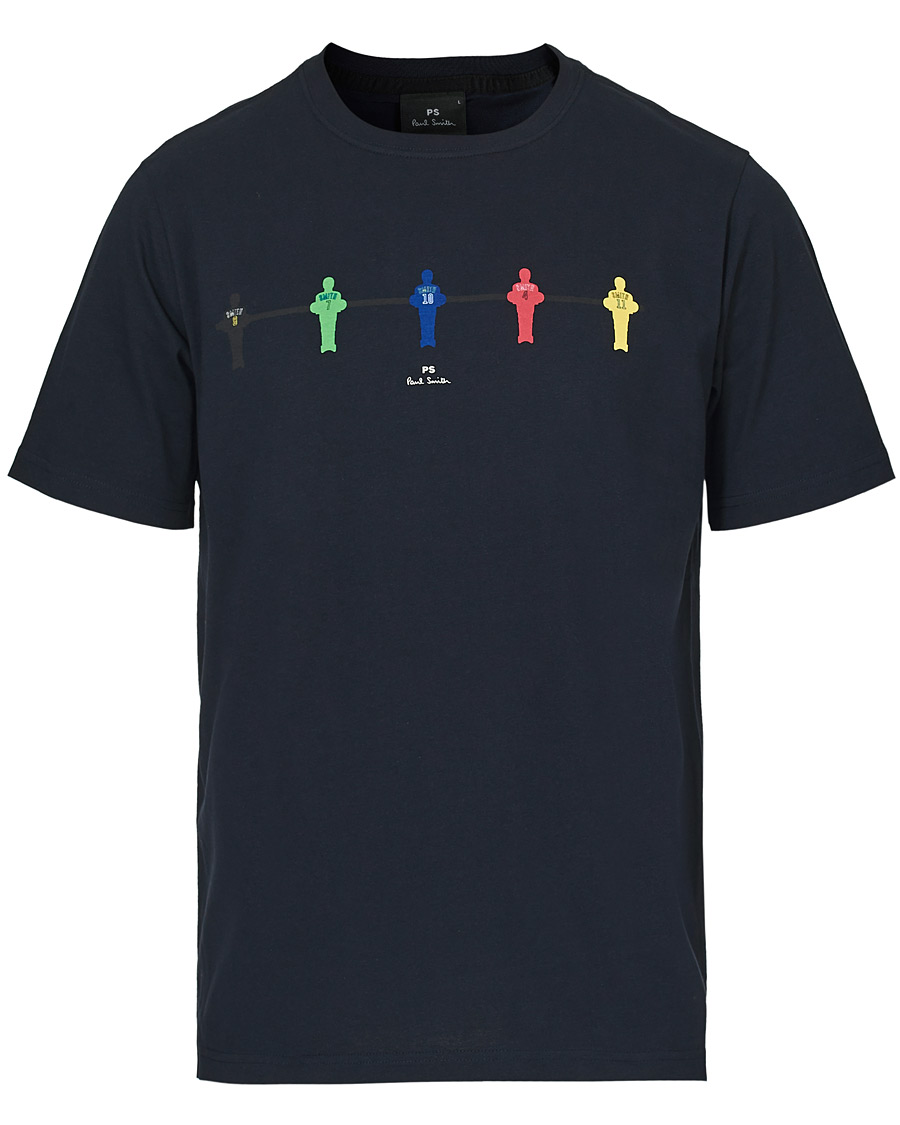 Heren | T-shirts | PS Paul Smith | Regular Fit Table Football Tee Navy