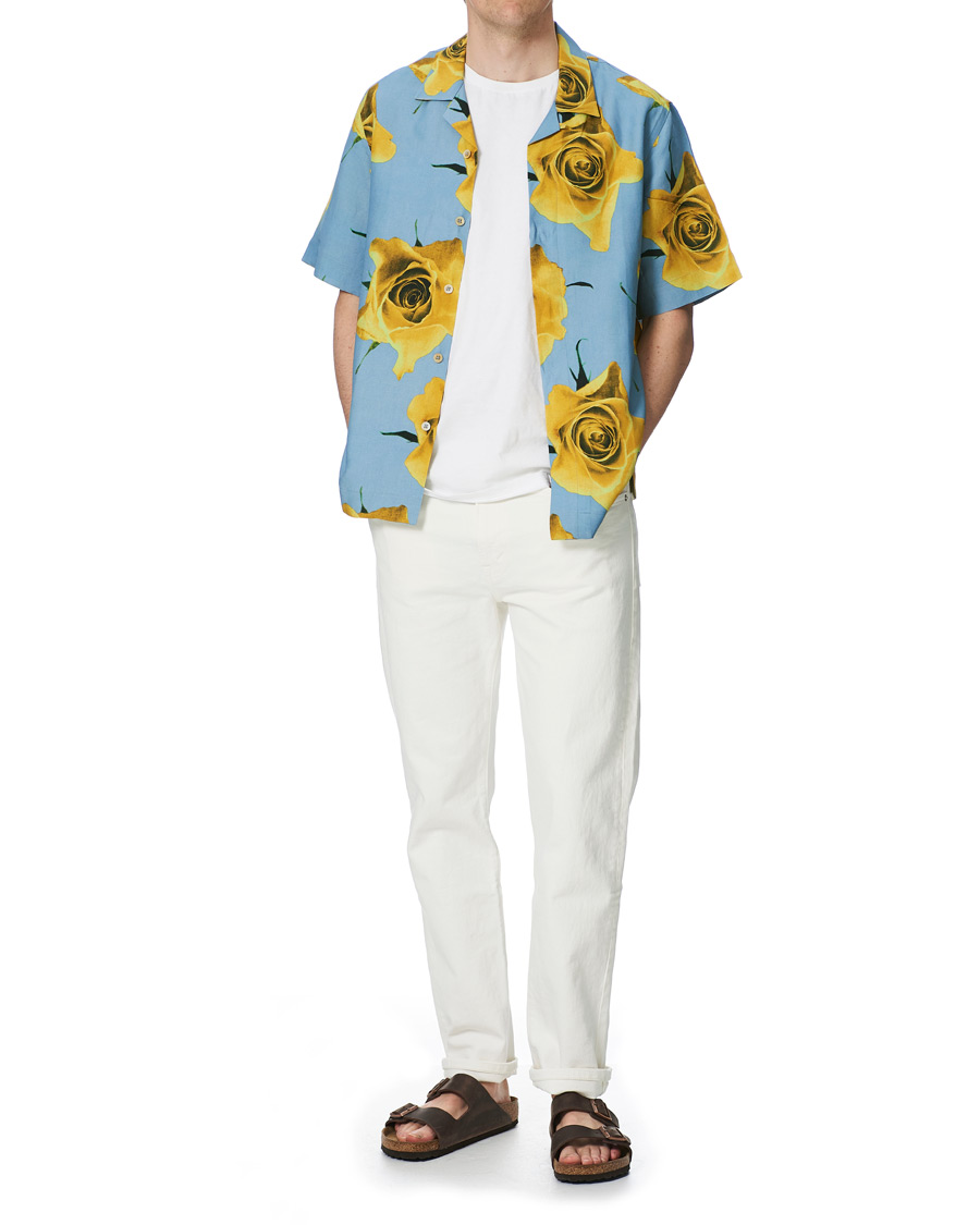 Heren | Overhemden | Paul Smith | Tailored Fit Flower Print Resort Shirt Green