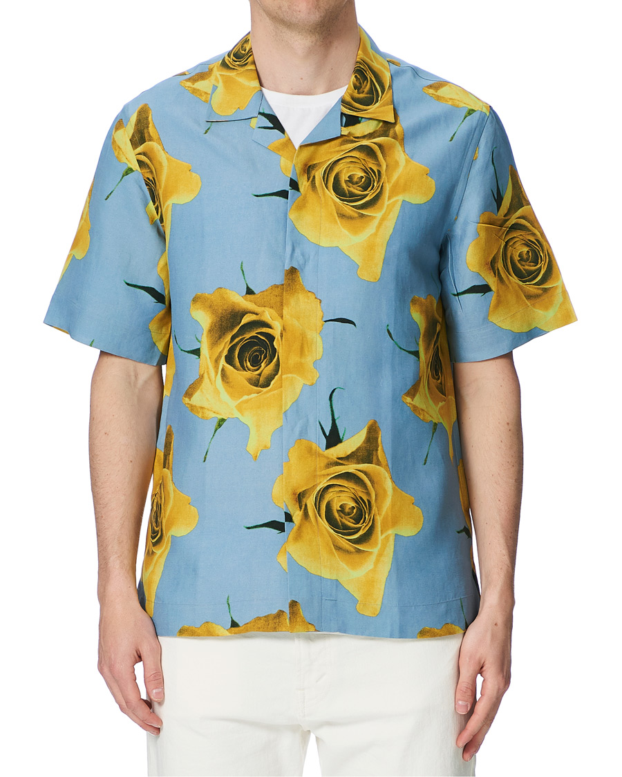 Heren | Overhemden | Paul Smith | Tailored Fit Flower Print Resort Shirt Green