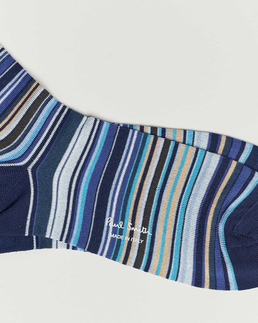 Heren | Ondergoed | Paul Smith | Mulitstripe Socks Navy