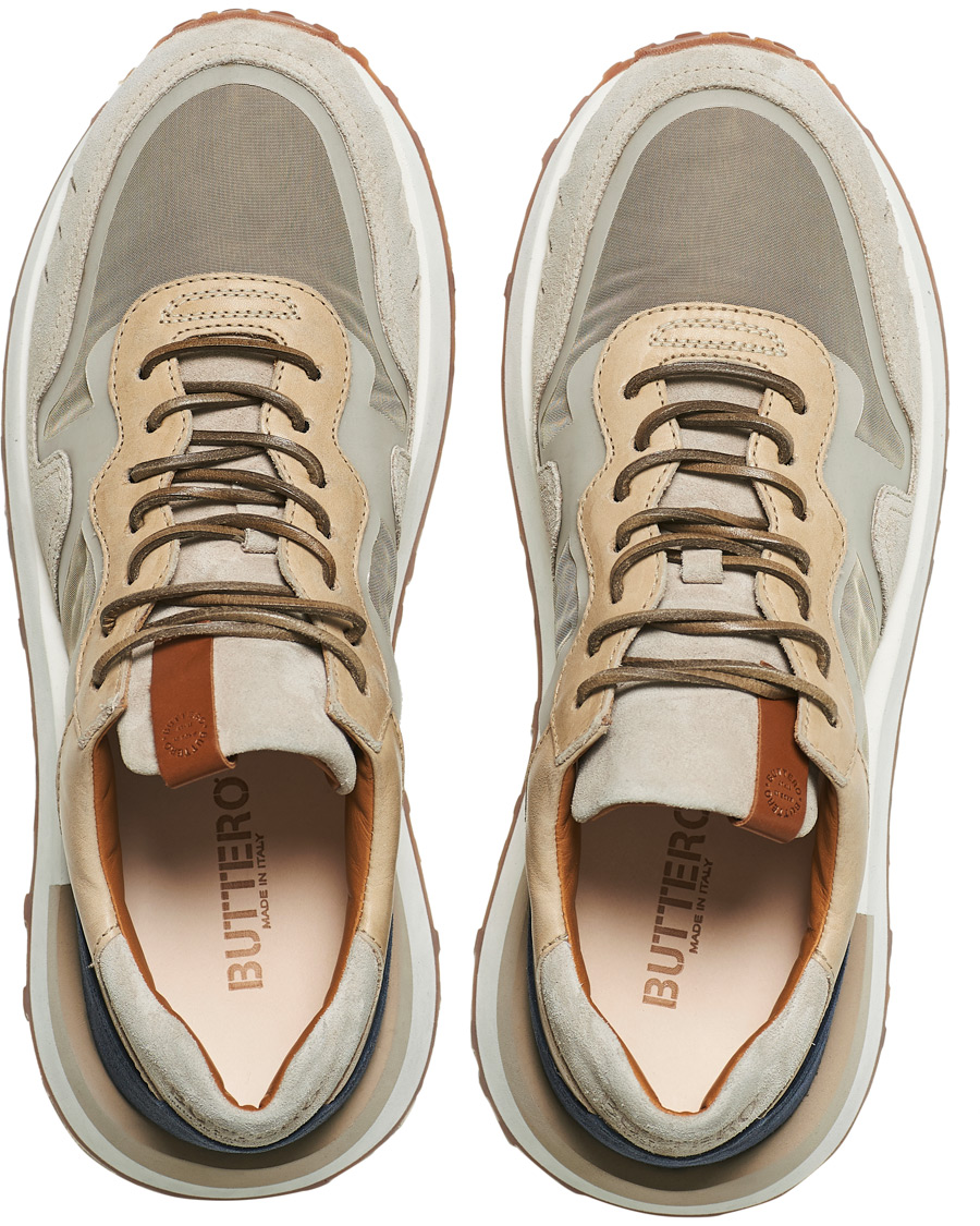 Heren | Buttero Futura Running Sneaker Beige Multi | Buttero | Futura Running Sneaker Beige Multi