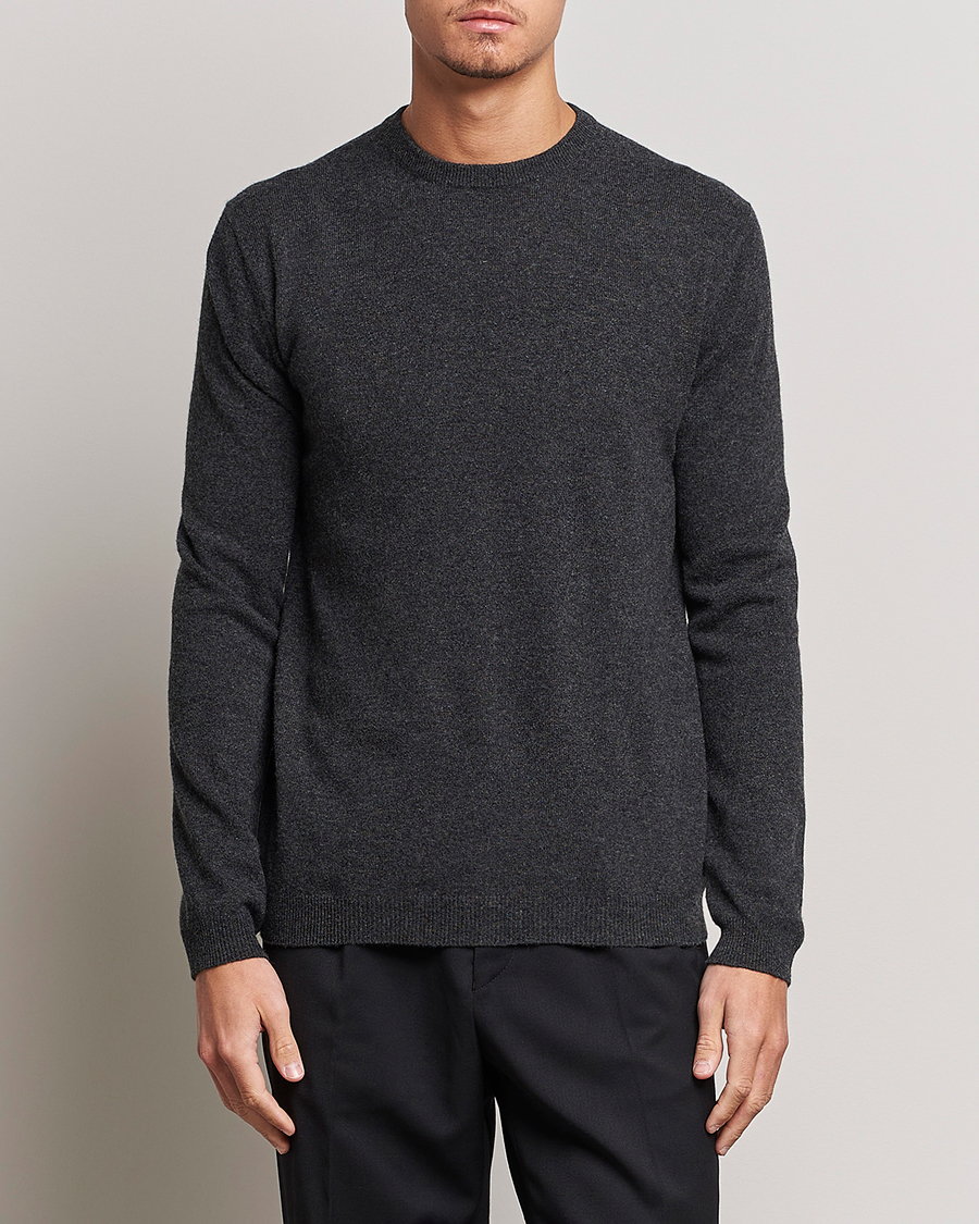 Heren | Truien | People's Republic of Cashmere | Cashmere Roundneck Dark Grey