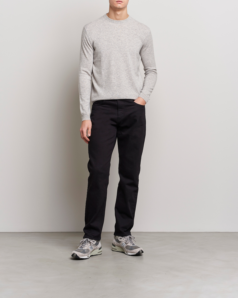 Heren | Truien | People's Republic of Cashmere | Cashmere Roundneck Ash Grey