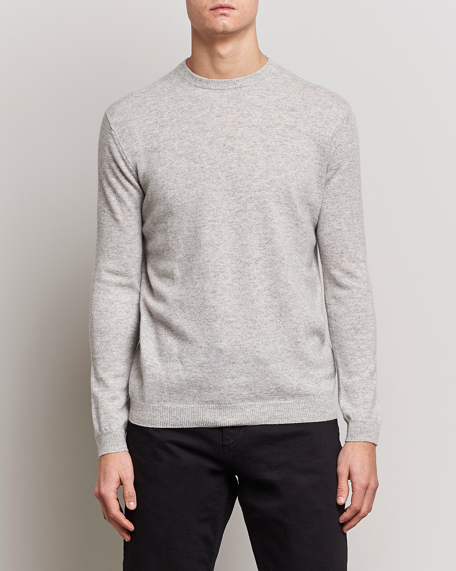 Heren | Truien | People's Republic of Cashmere | Cashmere Roundneck Ash Grey