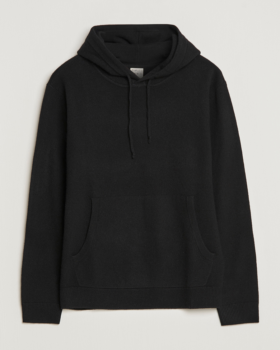 Heren | People's Republic of Cashmere | People's Republic of Cashmere | Cashmere Hoodie Black