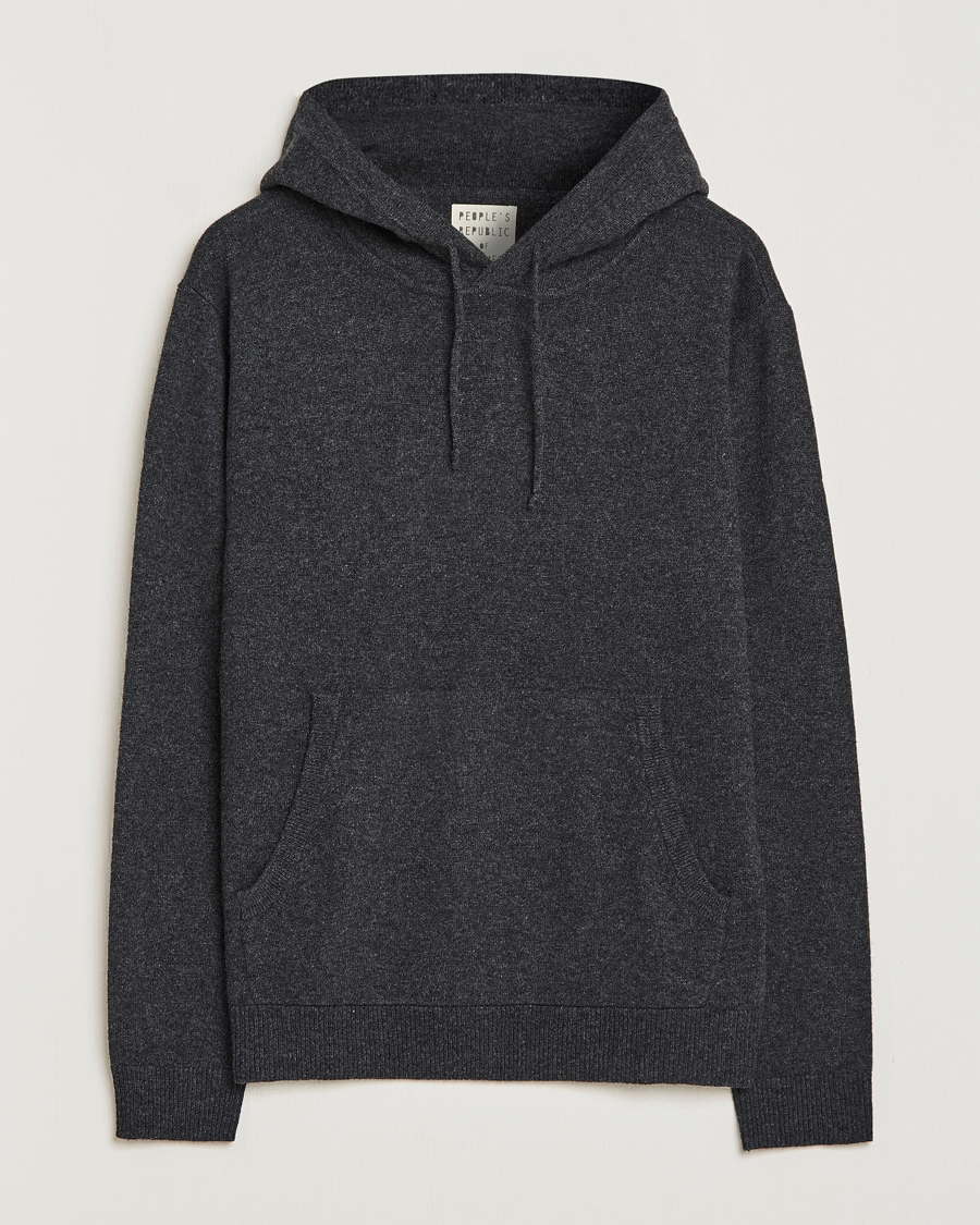 Heren | People's Republic of Cashmere | People's Republic of Cashmere | Cashmere Hoodie Dark Grey