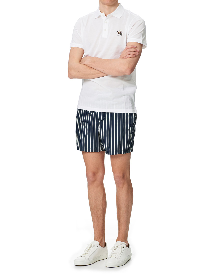 Heren | Zwembroek | Ralph Lauren Purple Label | Riviera Swim Trunks Navy/White
