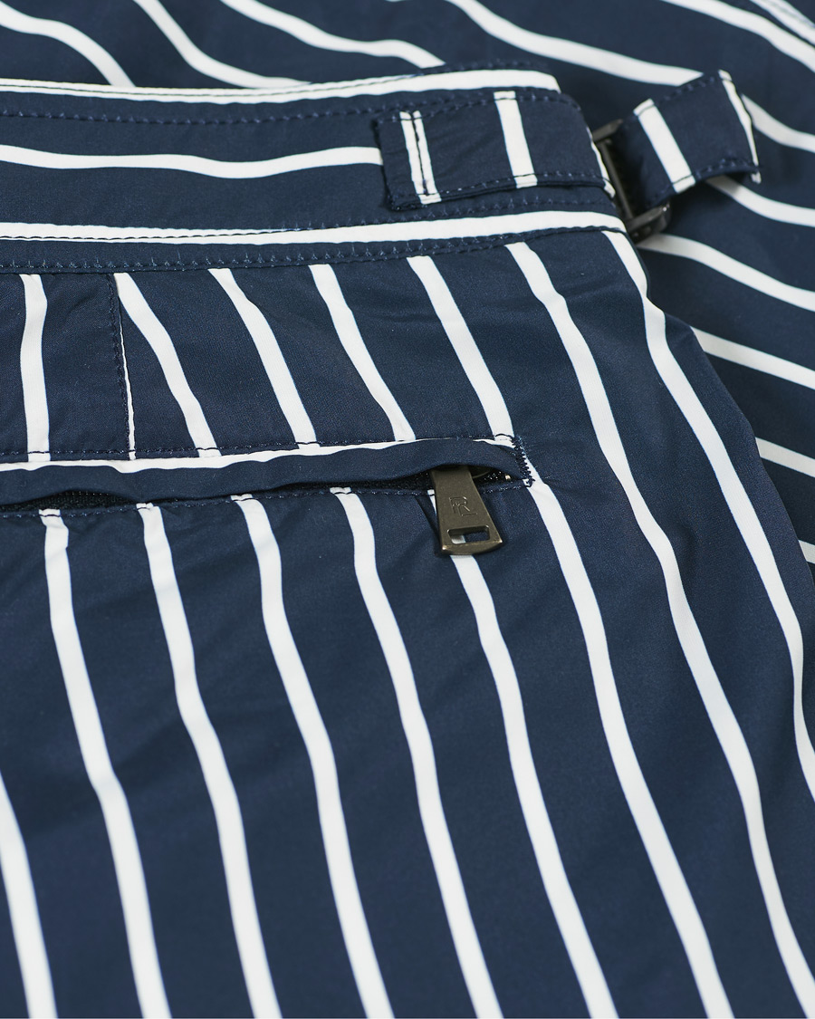 Heren | Zwembroek | Ralph Lauren Purple Label | Riviera Swim Trunks Navy/White