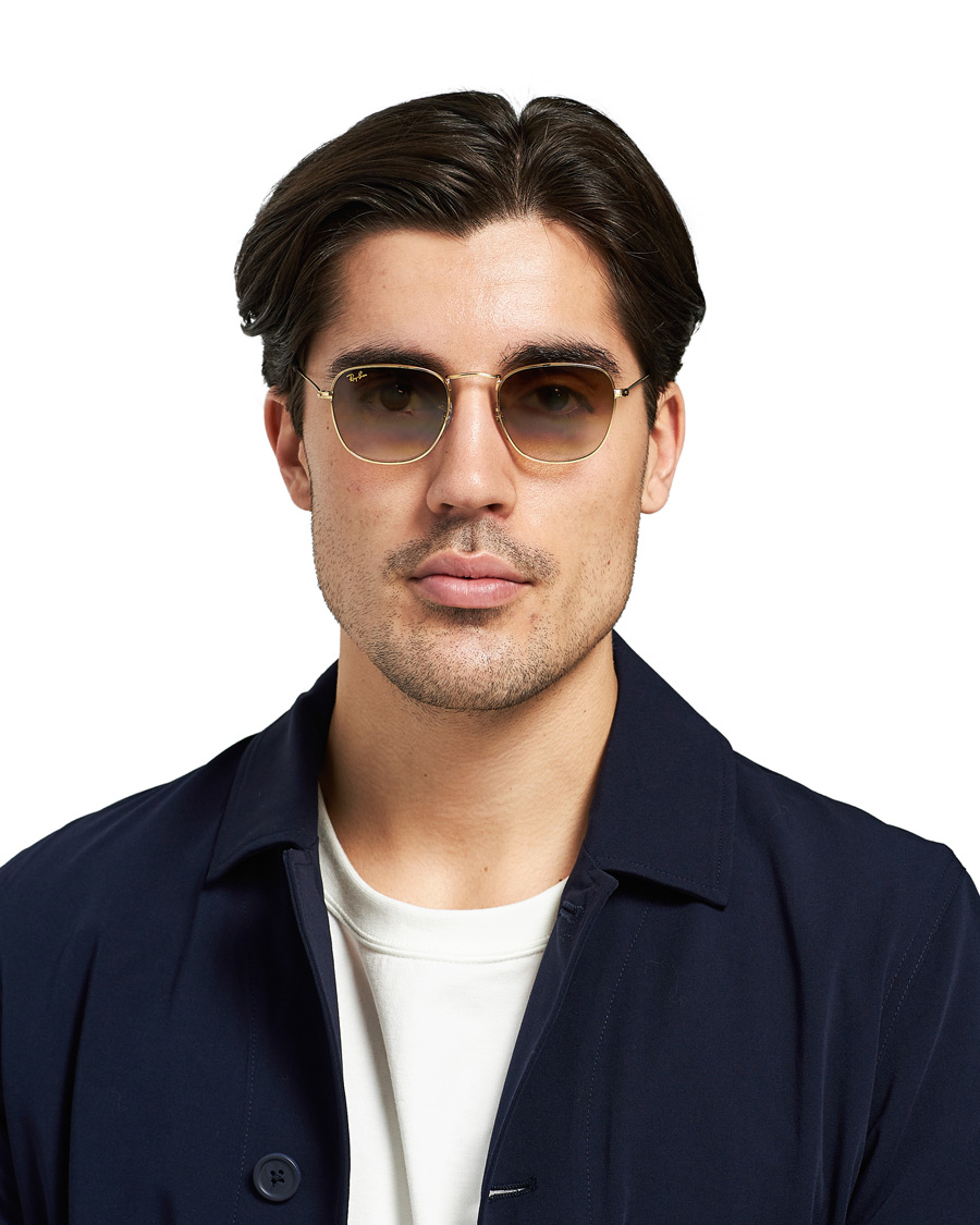 Heren | Ray-Ban RB3857 Frank Sunglasses Gold/Gradient Brown | Ray-Ban | RB3857 Frank Sunglasses Gold/Gradient Brown