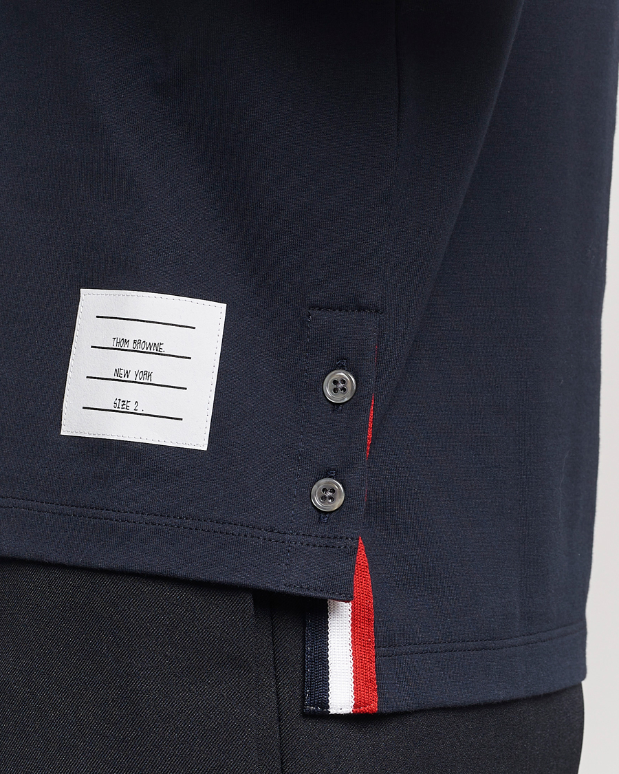 Heren | T-shirts | Thom Browne | Short Sleeve Pocket T-Shirt Navy