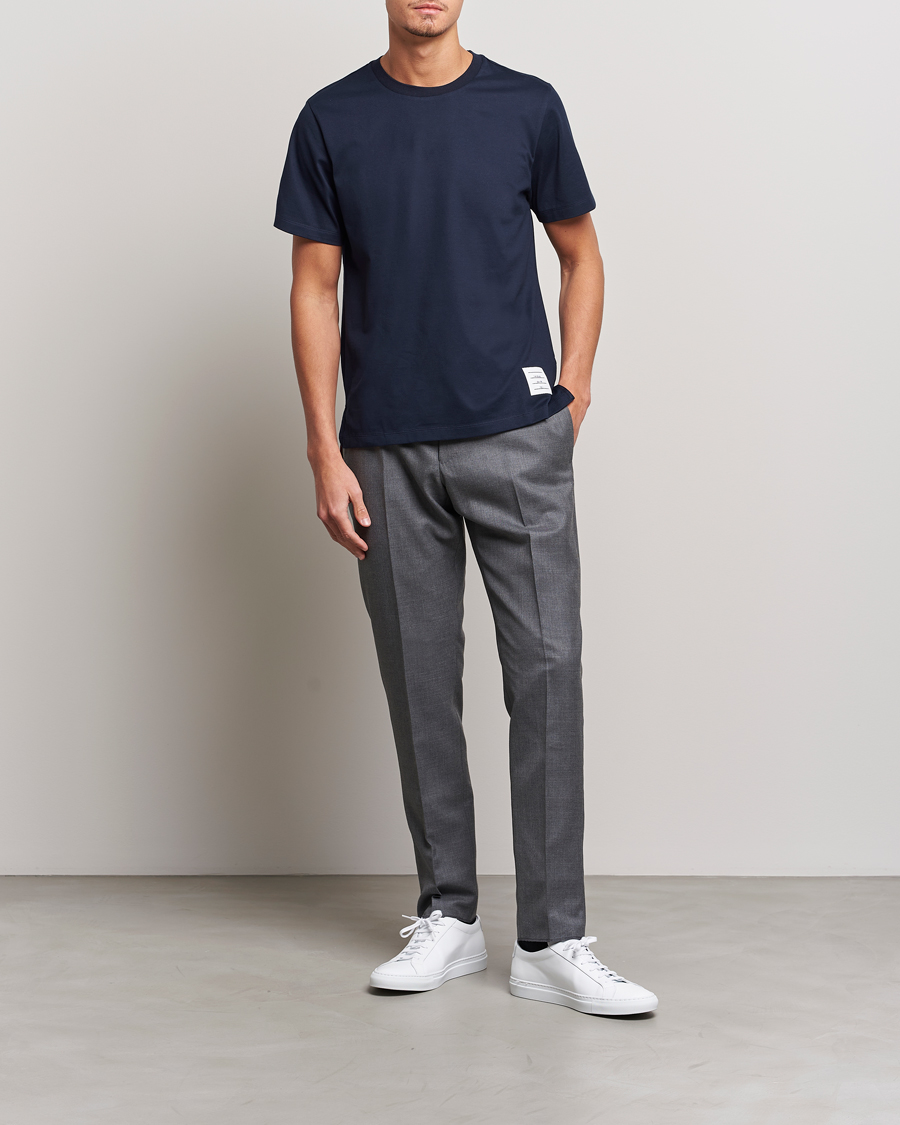 Heren | T-shirts | Thom Browne | Relaxed Fit T-Shirt Navy
