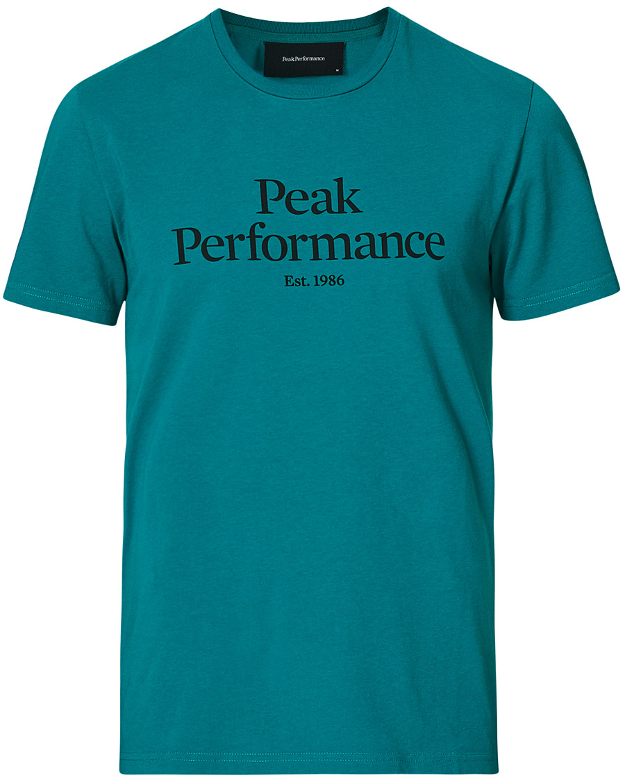 Heren | T-shirts | Peak Performance | Original Logo Crew Neck Tee Ceres Green