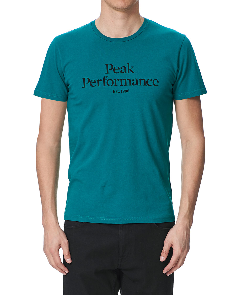 Heren | T-shirts | Peak Performance | Original Logo Crew Neck Tee Ceres Green