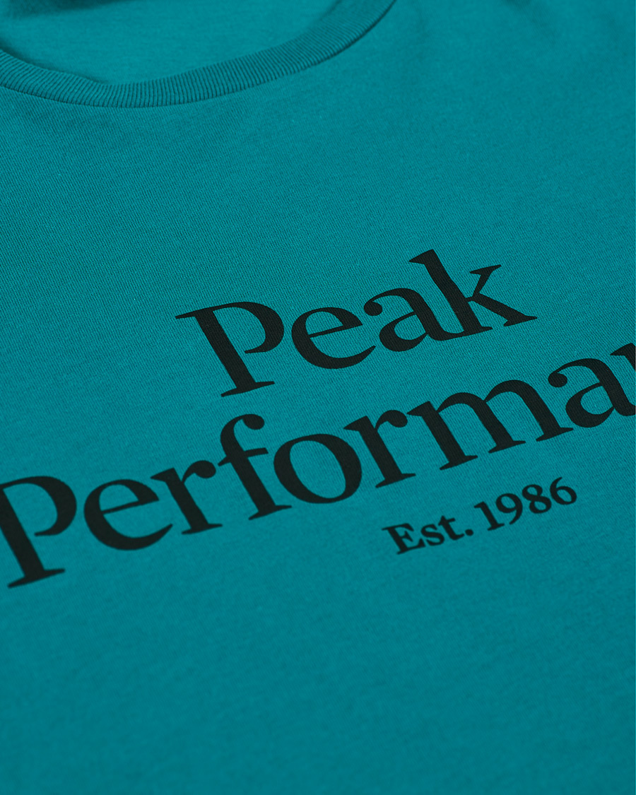 Heren | T-shirts | Peak Performance | Original Logo Crew Neck Tee Ceres Green
