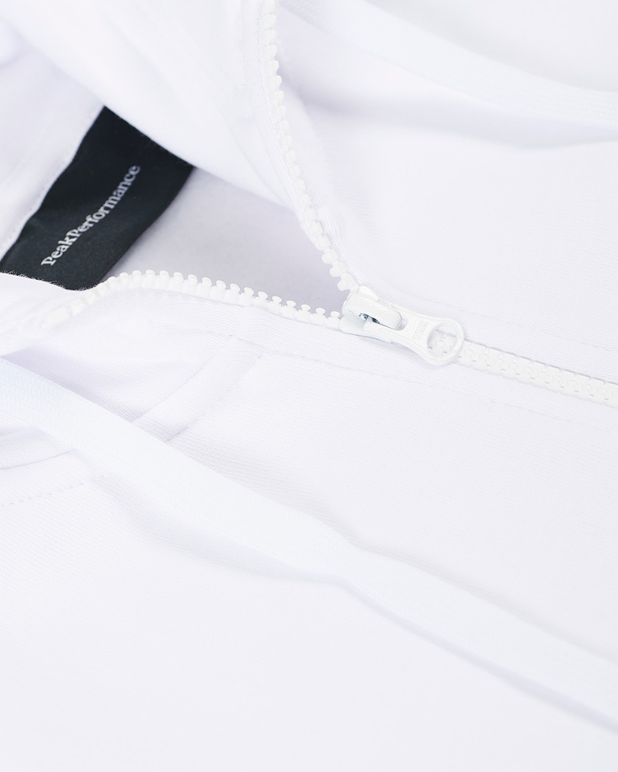 Heren | Truien | Peak Performance | Original Logo Full Zip Hoodie White