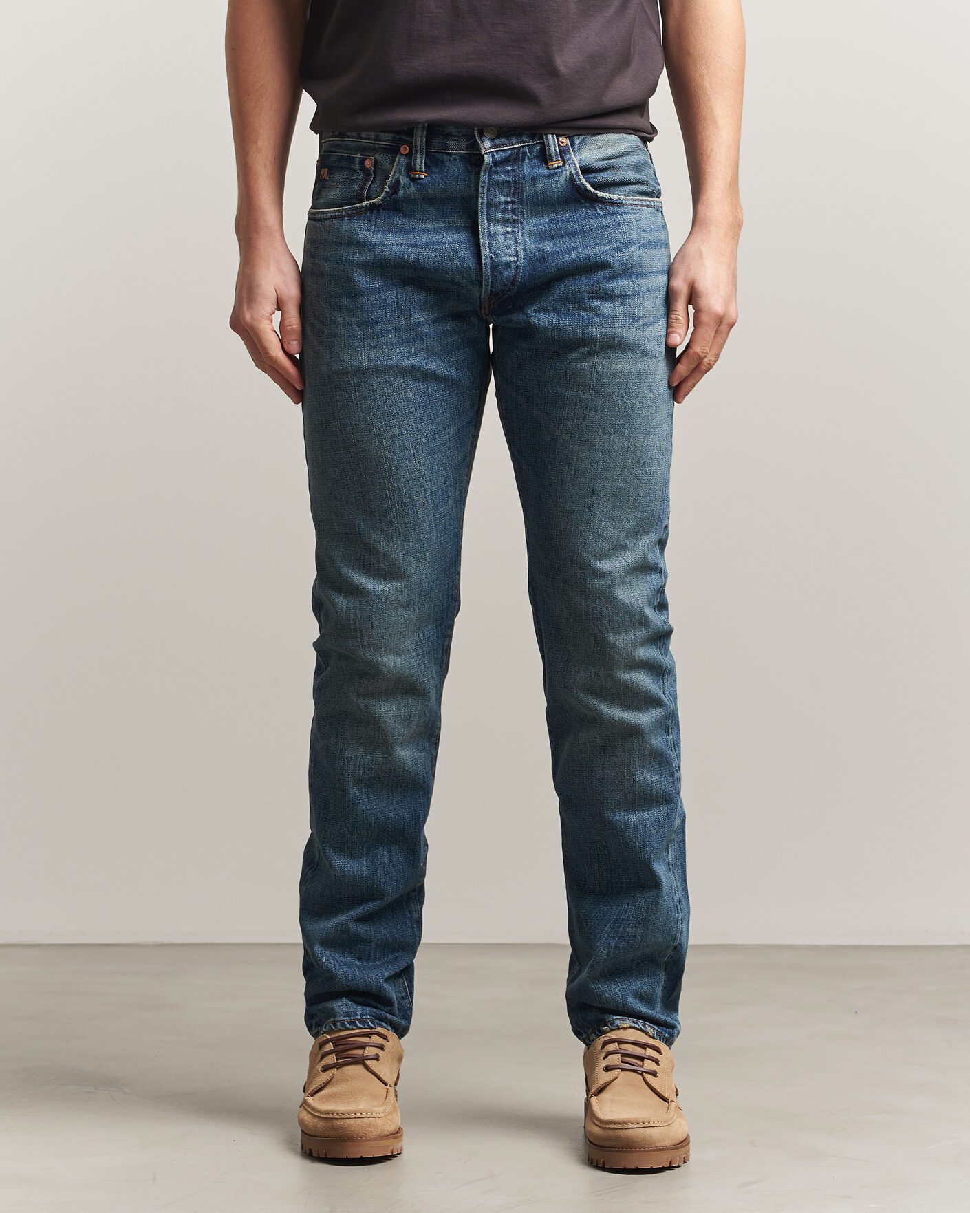 Heren | Jeans | RRL | Slim Fit Selvedge Denim Hillsview Wash