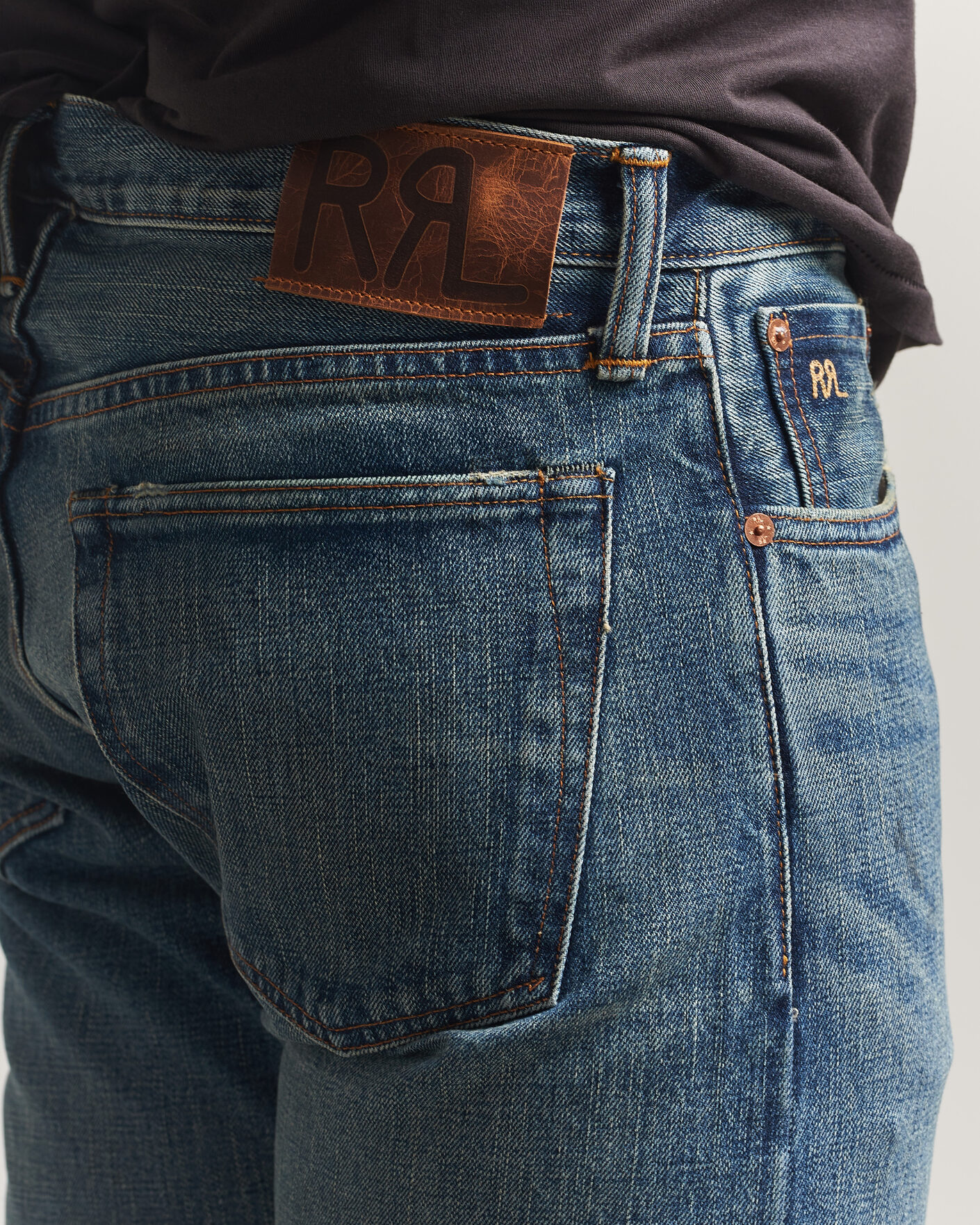 Heren | Broeken | RRL | Slim Fit Selvedge Denim Hillsview Wash