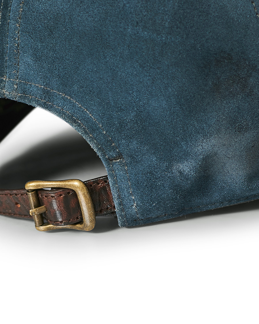 Heren | RRL Rough Out Ball Cap Indigo Suede | RRL | Rough Out Ball Cap Indigo Suede