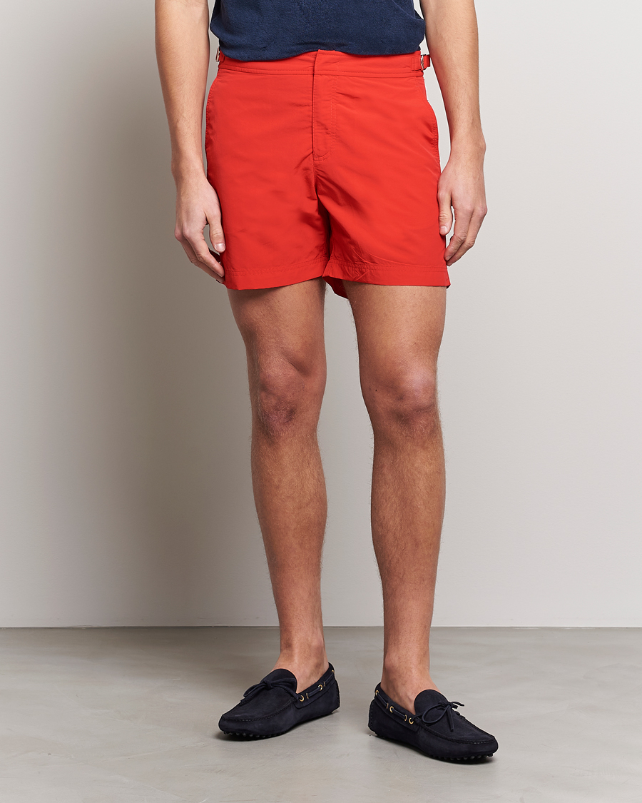 Heren | Zwembroek | Orlebar Brown | Bulldog II Medium Length Swim Shorts Rescue Red