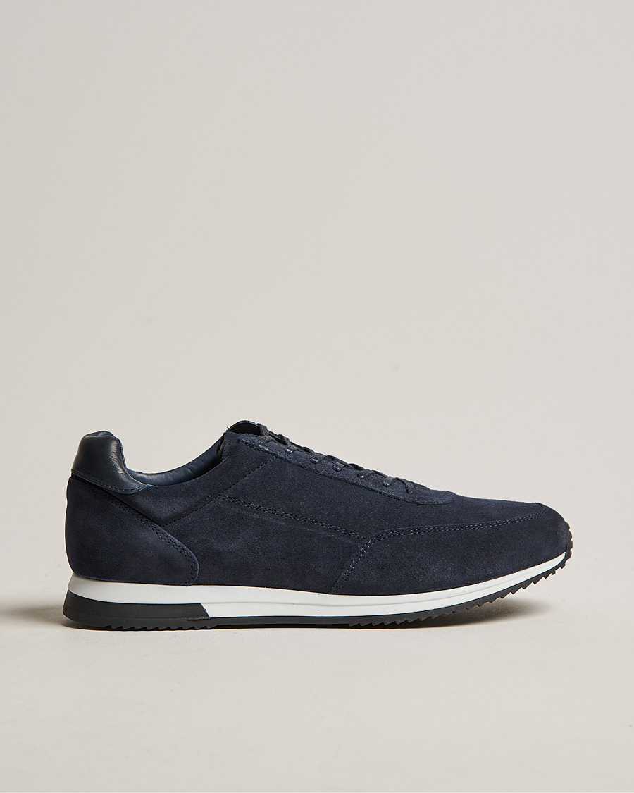 Heren | Sneakers | Loake Shoemakers | Bannister Running Sneaker Navy Suede
