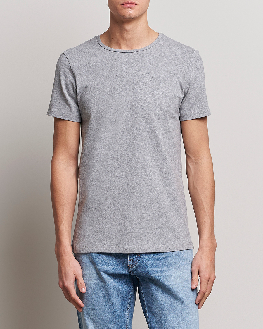 Heren | T-shirts | Bread & Boxers | 4-Pack Crew Neck Tee White/Black/Grey/Navy