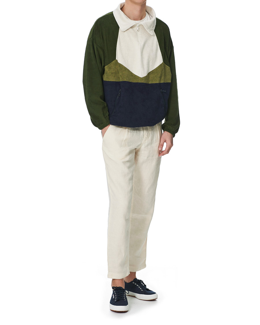 Heren | Truien | Howlin' | Long Sleeve Terry Zip Sweat Dark Green