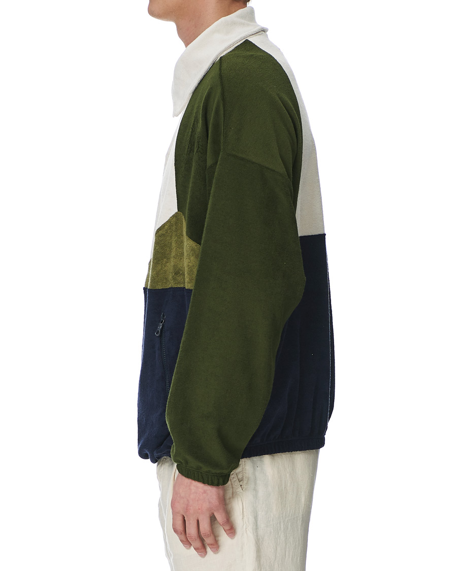 Heren | Truien | Howlin' | Long Sleeve Terry Zip Sweat Dark Green