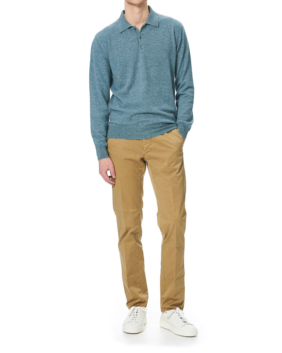 Heren | Truien | Altea | Todd & Duncan Cashmere Polo Oribe Green