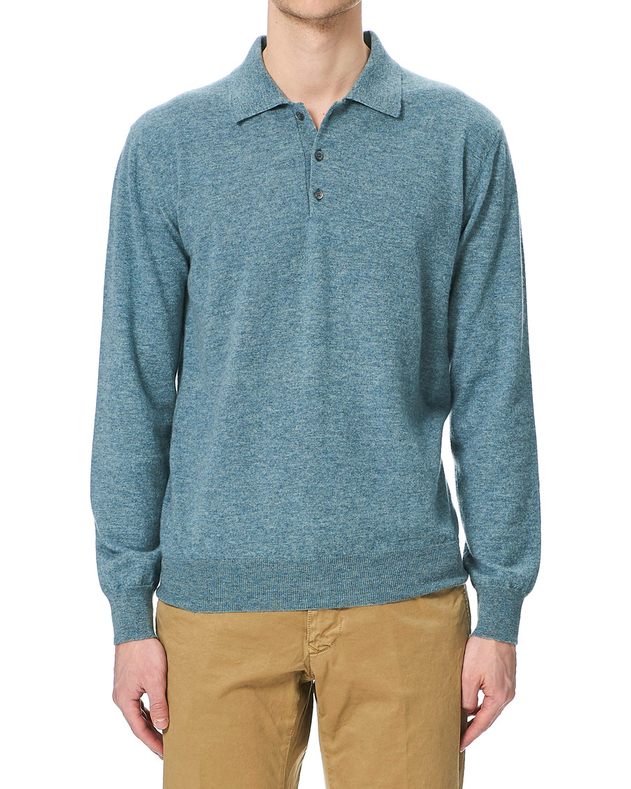 Heren | Truien | Altea | Todd & Duncan Cashmere Polo Oribe Green